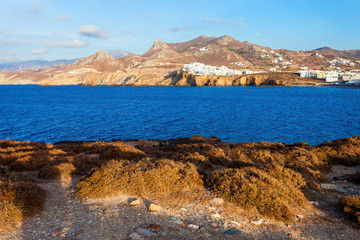 Fototapeta na wymiar Naxos island aerial view