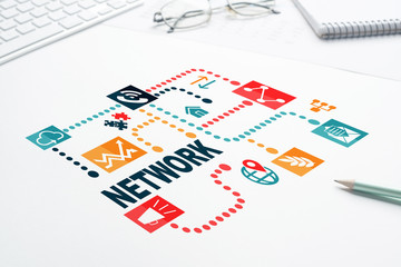 Network media background