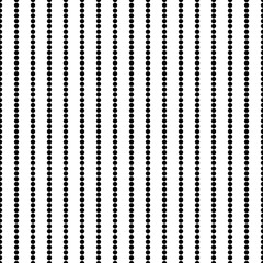 Seamless wallpaper pattern with dotted circles. Modern black and white texture. Vector background
