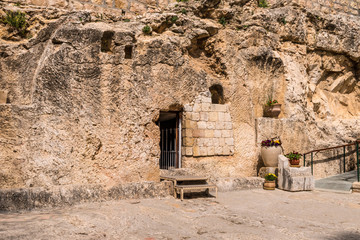 The Garden Tomb is a rock-cut tomb in Jerusalem has been considered by some Protestant Christians...