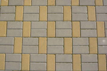 Road bricks surface