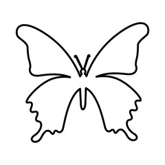 cute butterfly isolated icon vector illustration design