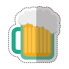 beer jar drink isolated icon vector illustration design