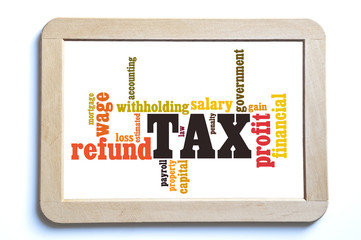 tax word cloud
