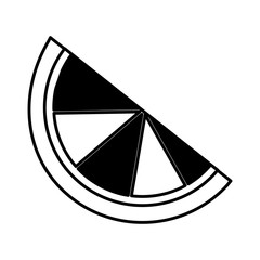 lemon slice isolated icon vector illustration design