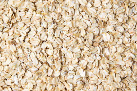 Oat flakes forming a background pattern