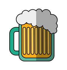beer jar drink isolated icon vector illustration design