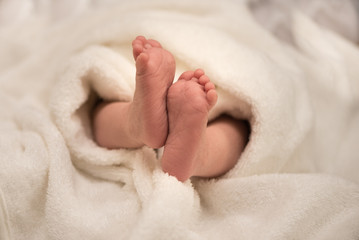Babybeine - Säugling 2 Wochen alt