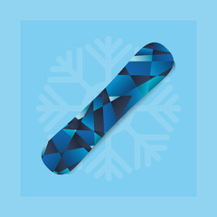 Snowboarding and winter sports vector icon symbol,