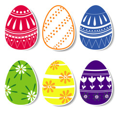 easter eggs with the dropped shadow
