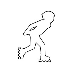 Fototapeta na wymiar Rollers and ice skates sport vector,illustration, icon