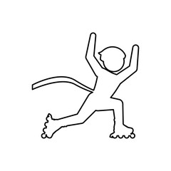 Rollers and ice skates sport vector,illustration, icon