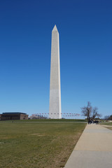 Obraz premium Washington Monument in the center of Washington DC