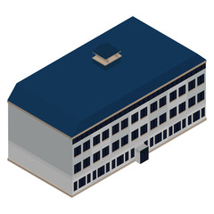 Isolated isometric building