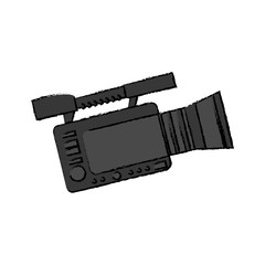 Professional camcorder isolated icon vector illustration graphic design