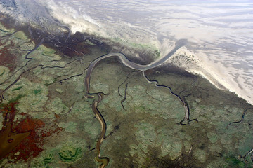 Priele an der Nordsee