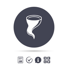 Storm sign icon. Gale hurricane symbol.