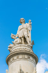 Monument to Christopher Columbus in Genoa Italy