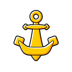 Anchor icon isolated.