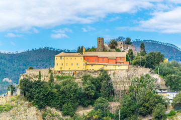 view of convento die cappuccini and church of san francesco standing above monterosso al mare...