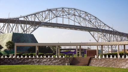 Visitors at the Bayfront Science Park have a view of the Corpus Christi Harbor Bridge