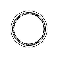 Naklejka premium Empty stamp label icon vector illustration graphic design