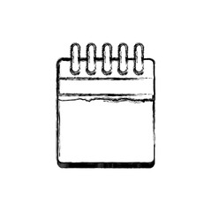 Isolated empty calendar icon vector ilustration graphic design