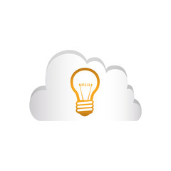 Bulb electric energy icon vector ilustration graphic design