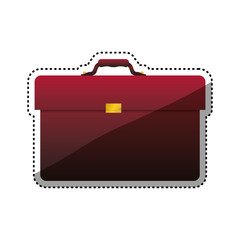 Business briefcase accesorie icon vector ilustration graphic design