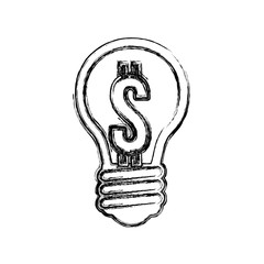 Bulb electric energy icon vector illustration graphic design
