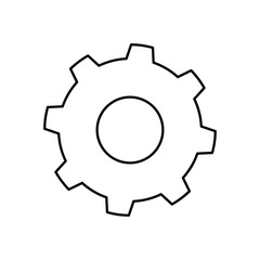 Gear machinery piece icon vector illustration graphic design