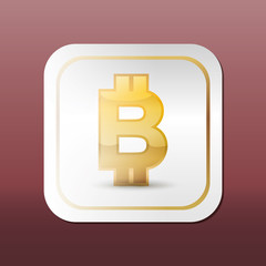 Bitcoin virtual money icon vector illustration graphic design