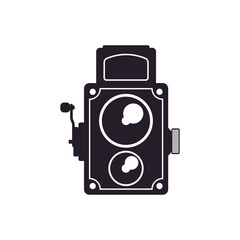 Vintage retro videocamera icon vector illustration graphic design