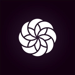 Flower logo vector