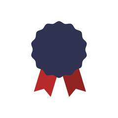 Award ribbon empty icon vector illustration graphic design