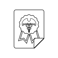 Medical report document icon vector illustration graphic design