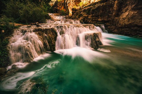 Stunning cascading waterfalls