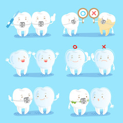 cartoon tooth wear brace