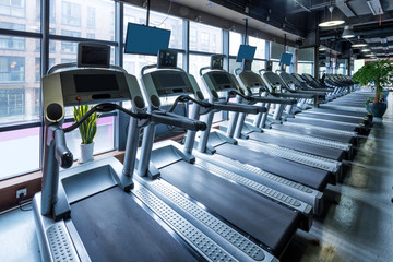 interior of modern gym