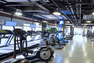 interior of modern gym