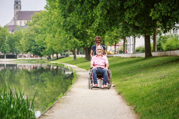 Senior People in Wheelchair