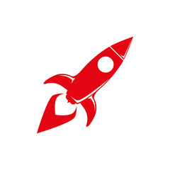 Start up spaceship concept icon vector illustration graphic design