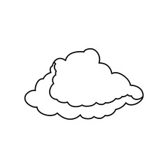 Cloud weather symbol icon vector illustration graphic design