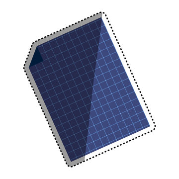 Solar panel technology icon vector illustration graphic design