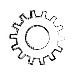 Gear machinery piece icon vector illustration graphic design