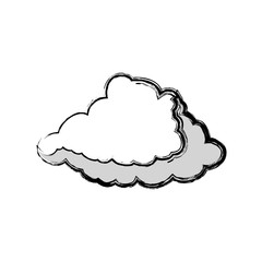Cloud weather symbol icon vector illustration graphic design