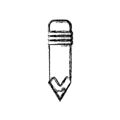 Wooden pencil isolated icon vector illustration graphic design
