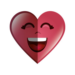 heart love character icon vector illustration design