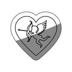 heart love card icon vector illustration design