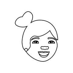 grandmother avatar character icon vector illustration design